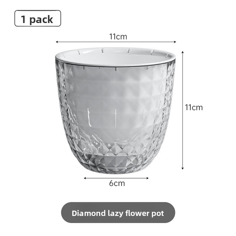 Transparent Plastic Lazy Plant - Aloe Vera Pot 评论和价格